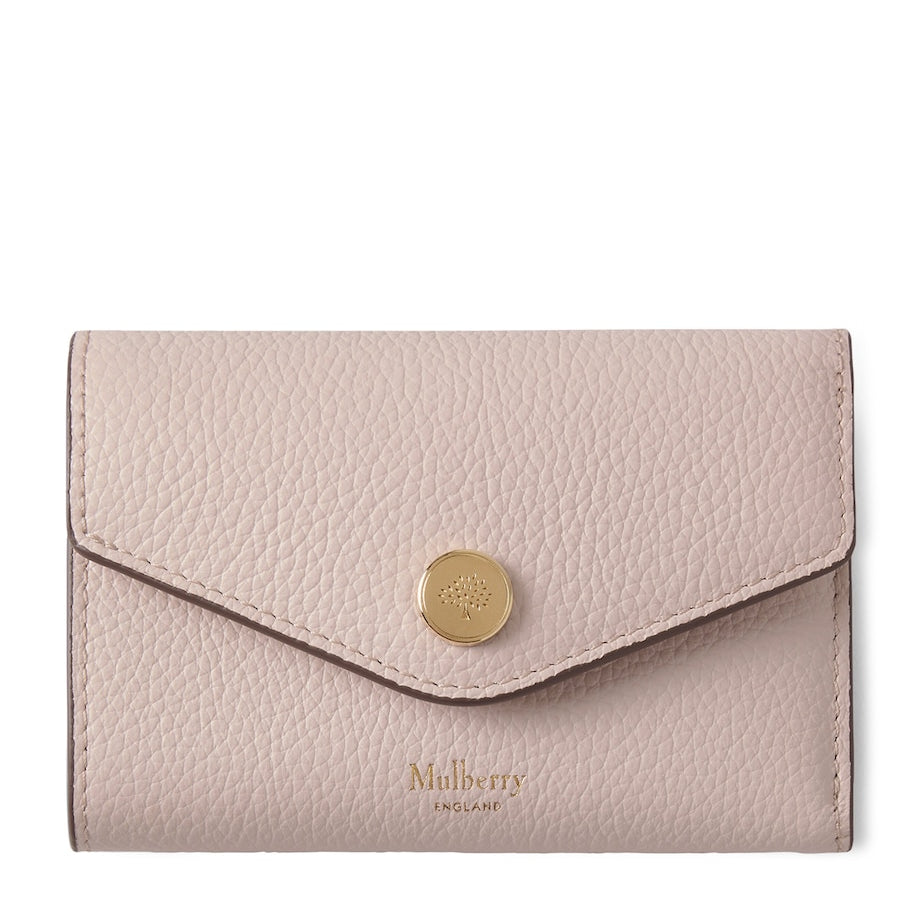 Mulberry Pink Leather Folded Wallet