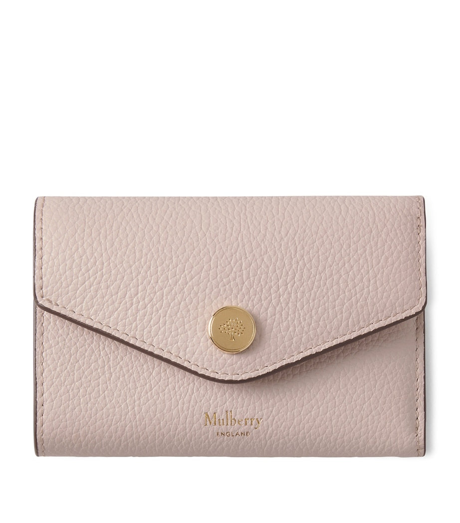 Mulberry Pink Leather Folded Wallet