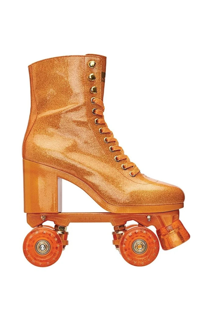 Impala Sparkle Orange High Heel Rollerskates x Marawa