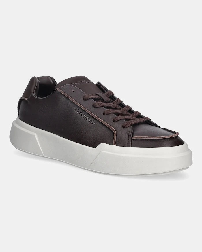 Calvin Klein CHUNKY CUPSOLE LACE UP LTH PINCH Deri Spor Ayakkabı
