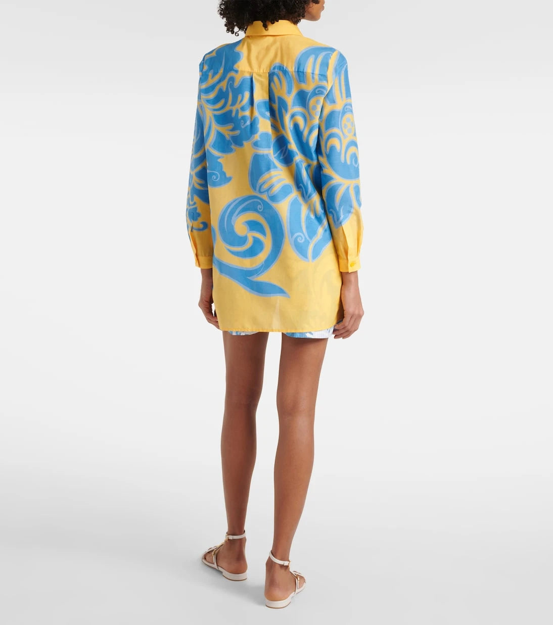 Etro - Printed cotton and silk shirt