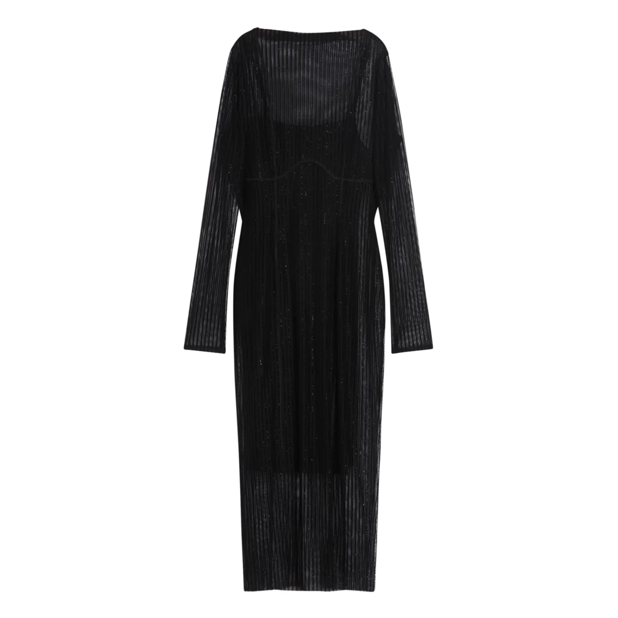 Icone - Petra Metallic Dress | Black