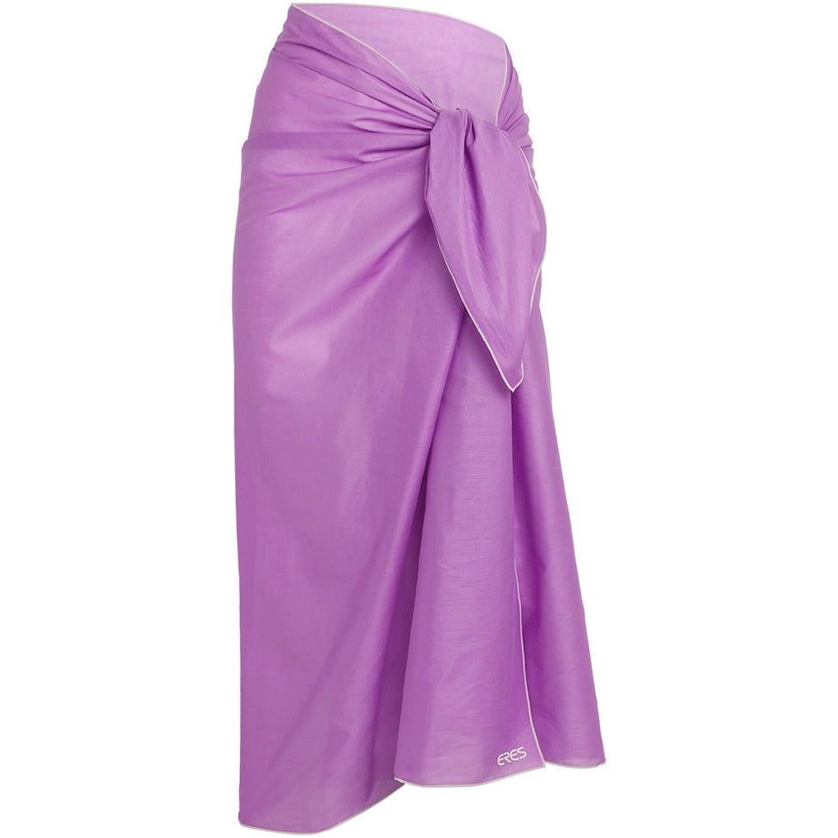 Eres Purple Cotton Cabine Sarong