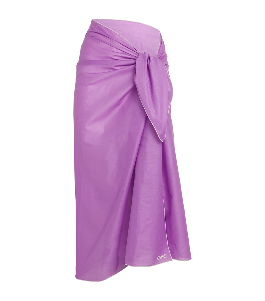 Eres Purple Cotton Cabine Sarong