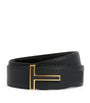 TOM FORD Leather Reversible T Icon Belt