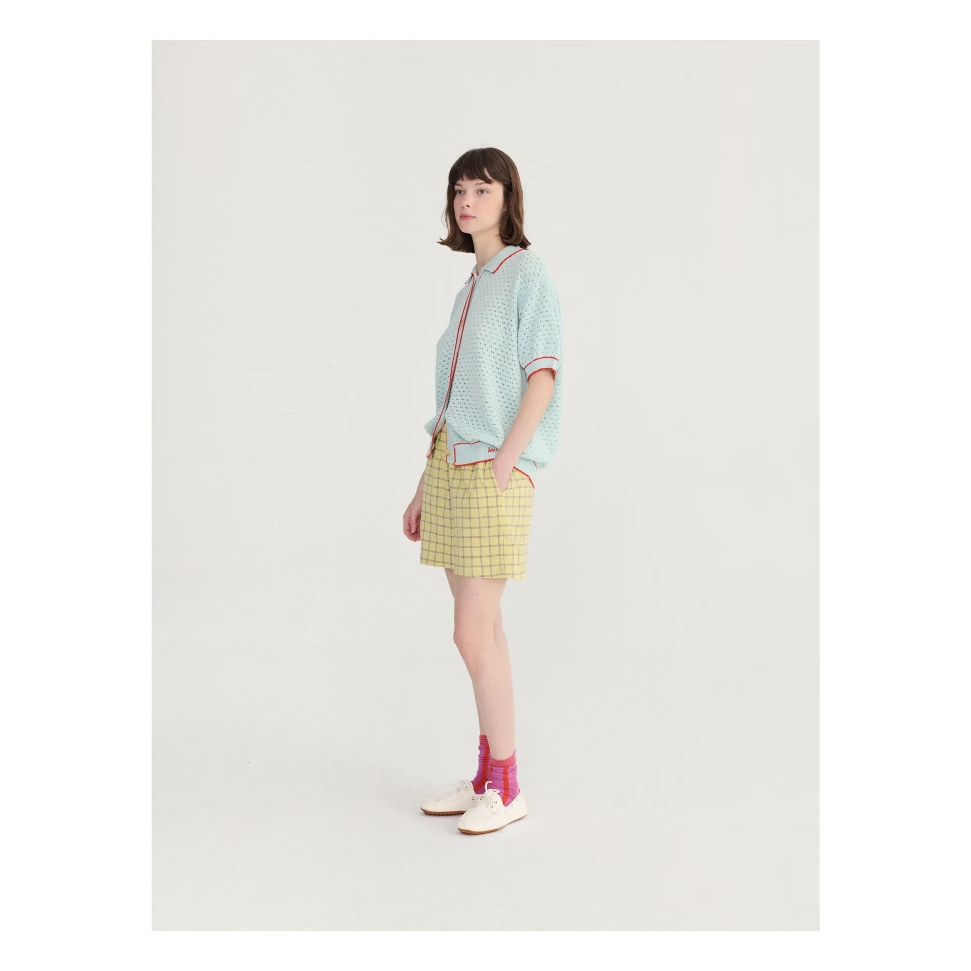 Bobo Choses - Spicy Window Bambula Cotton shorts | Yellow