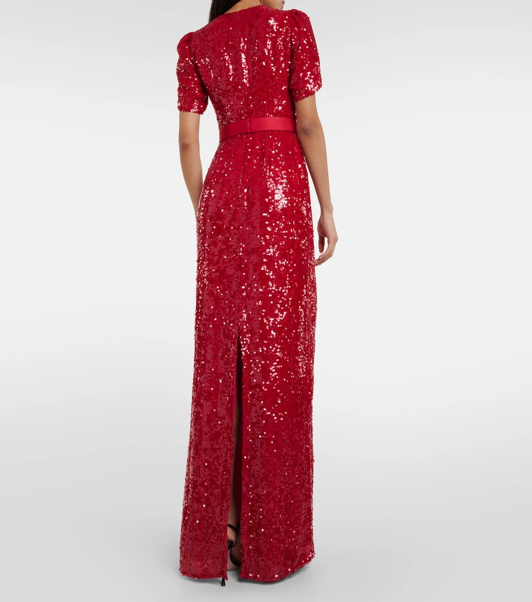 Erdem - Bow-detail sequined maxi dress