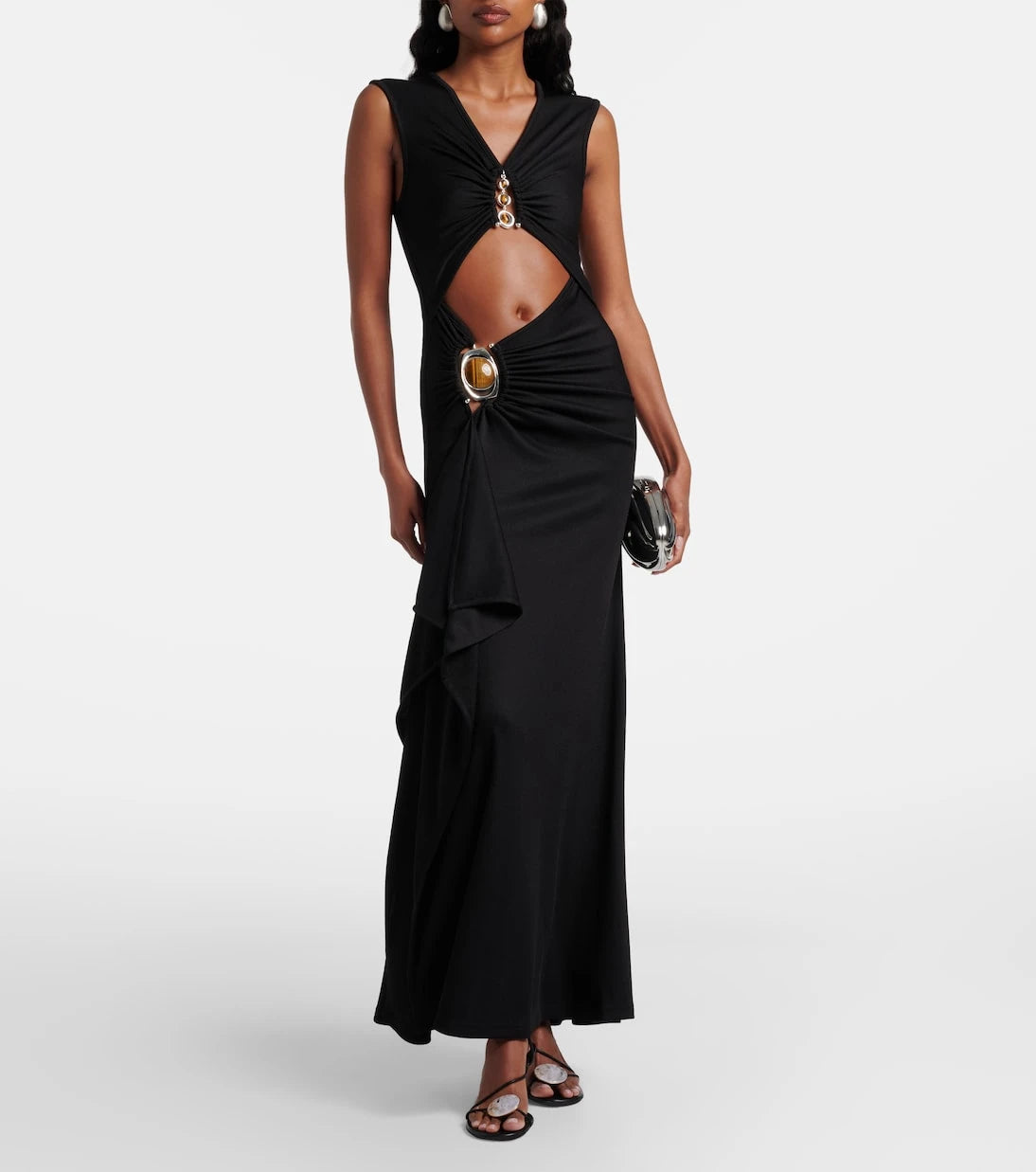 Christopher Esber - Droplet Crystal cutout embellished maxi dress