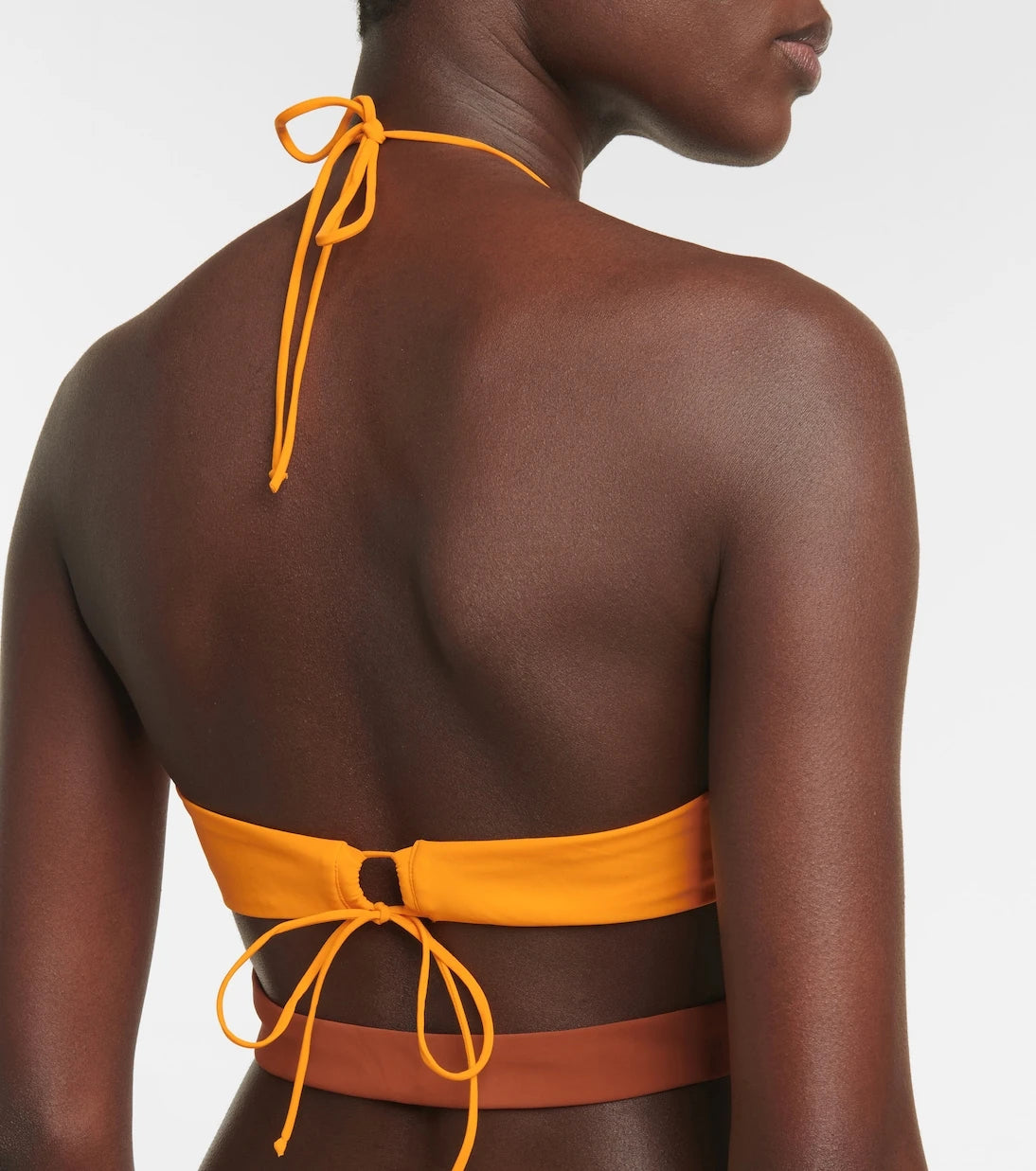 Nensi Dojaka - Ruched halterneck bikini top