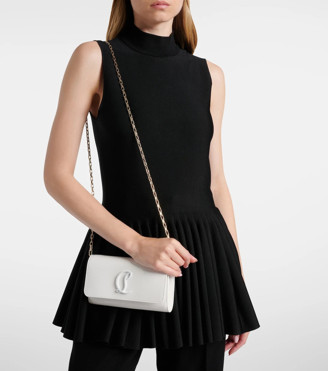 Christian Louboutin - Loubi54 leather clutch