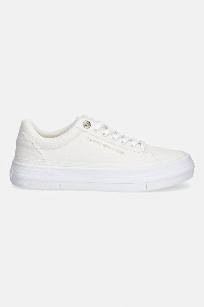 Tommy Hilfiger TH FOXING PLATFORM CANVAS kadın alçak sneaker