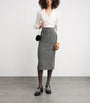 Tweed Embellished Midi Pencil Skirt
