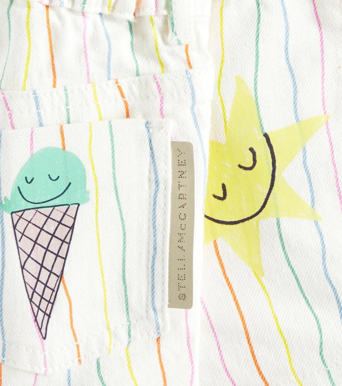 Stella McCartney Kids - Baby striped cotton shorts