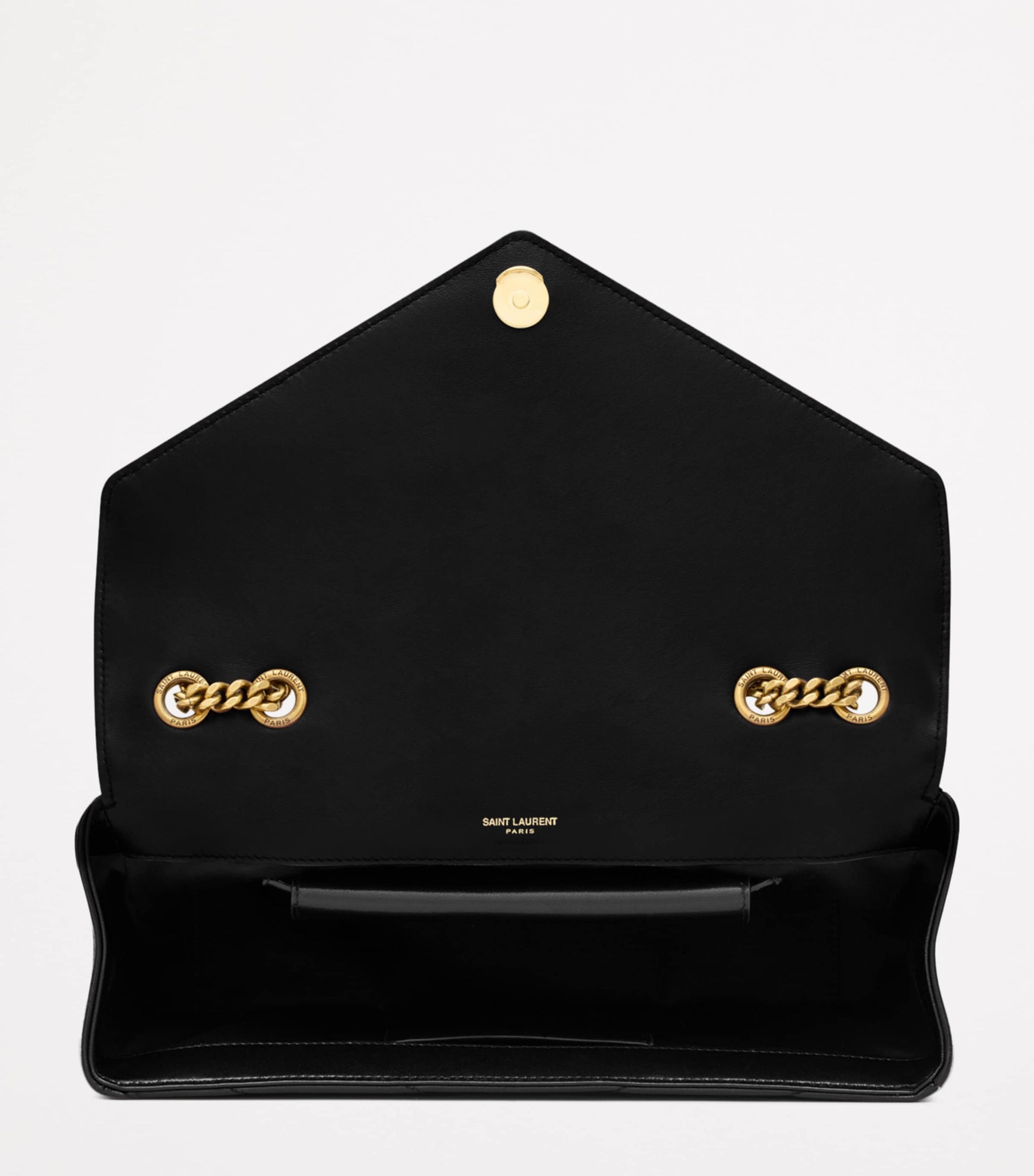 Saint Laurent Black Medium Loulou Shoulder Bag