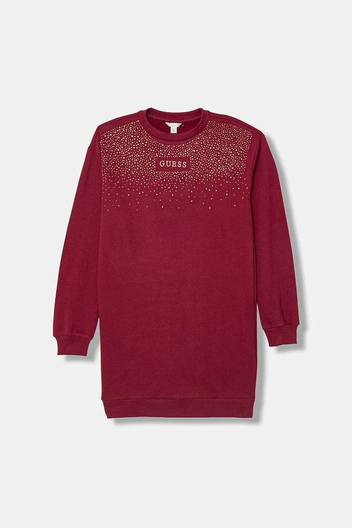 Детска памучна рокля Guess