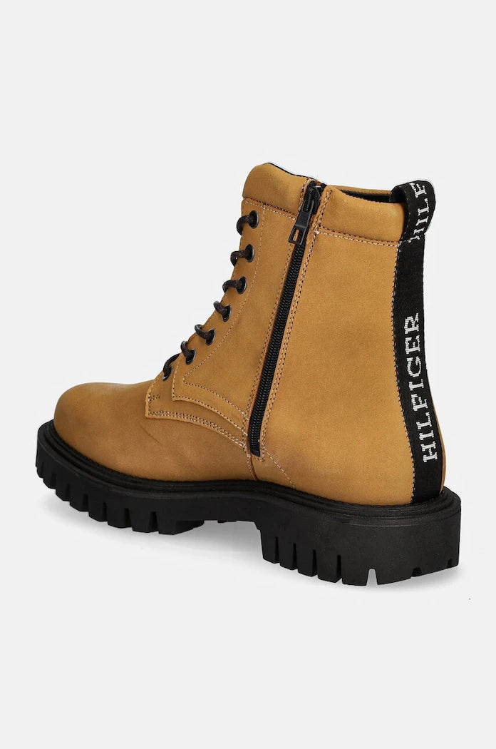 Кожени обувки Tommy Hilfiger CASUAL HILFIGER CHUNK Z NBK BOOT