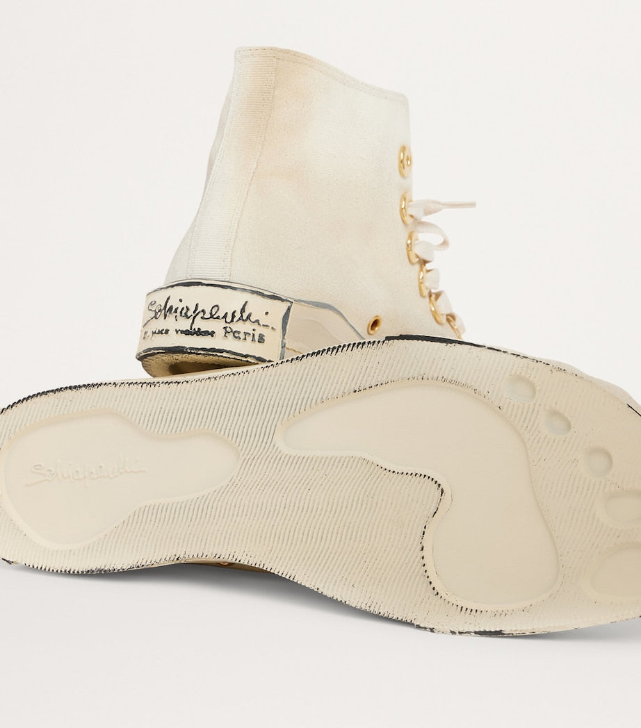 Trompe-l'Oeil High-Top Sneakers