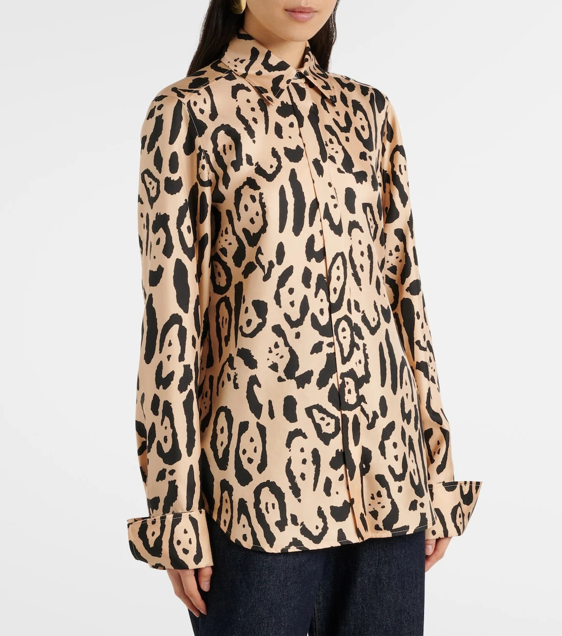 Sportmax - Armony leopard-print silk top