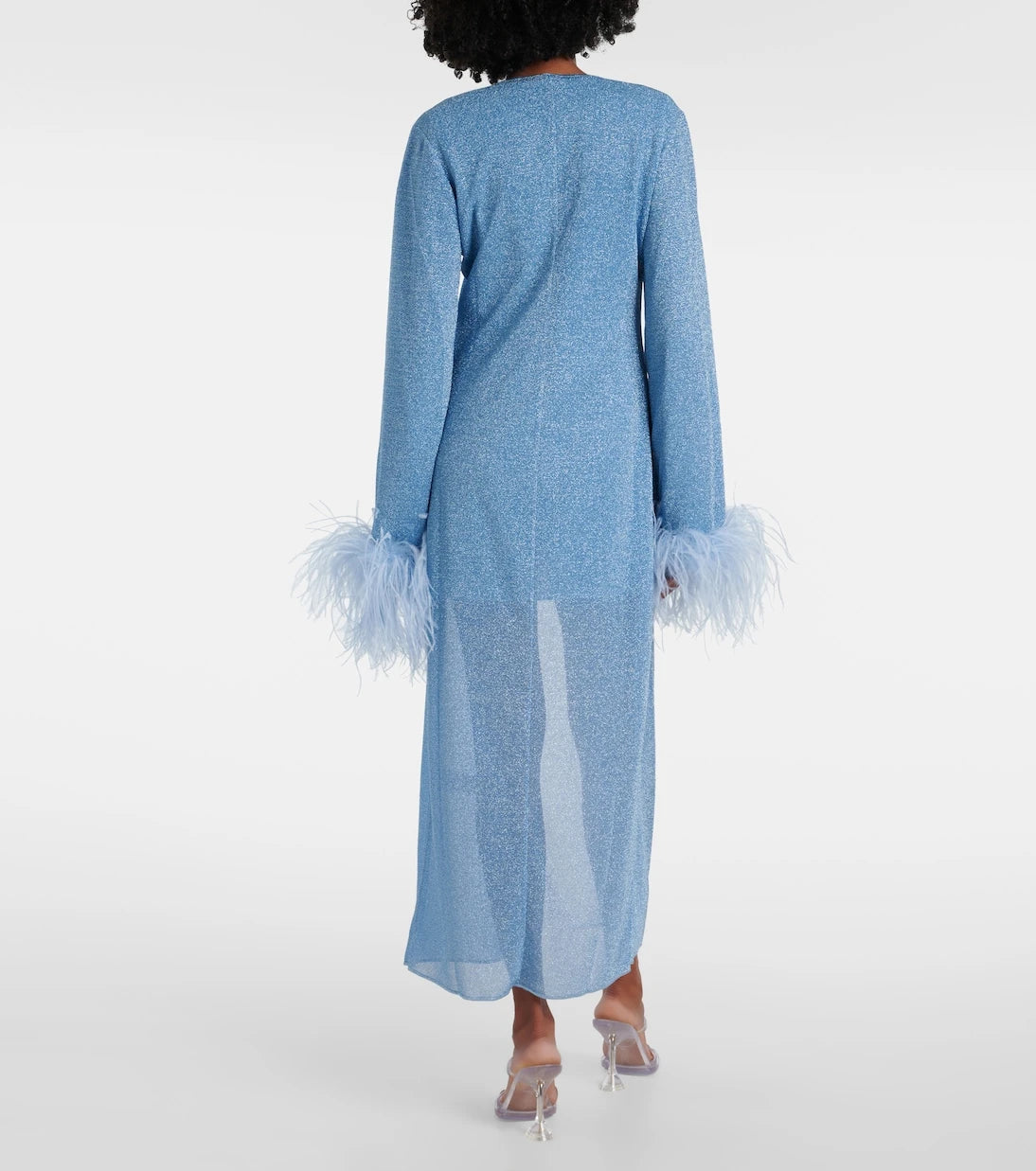 Oséree - Lumière Plumage feather-trimmed robe