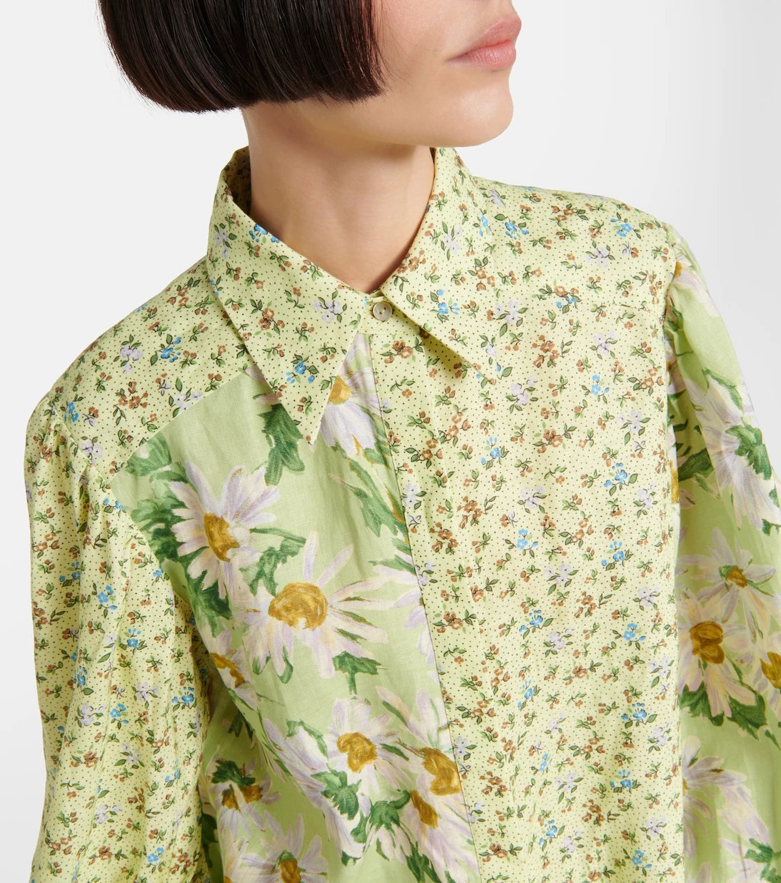 Alémais - Astra floral linen shirt
