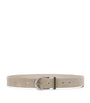 Brunello Cucinelli Beige Sueded Calfskin Belt