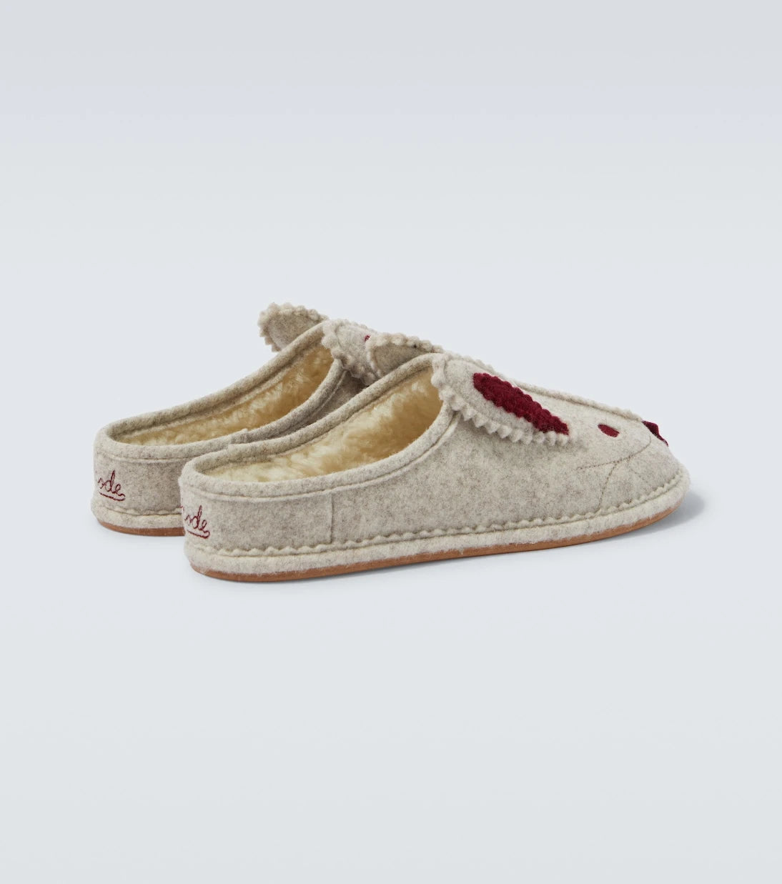Bode - Wool-blend slippers