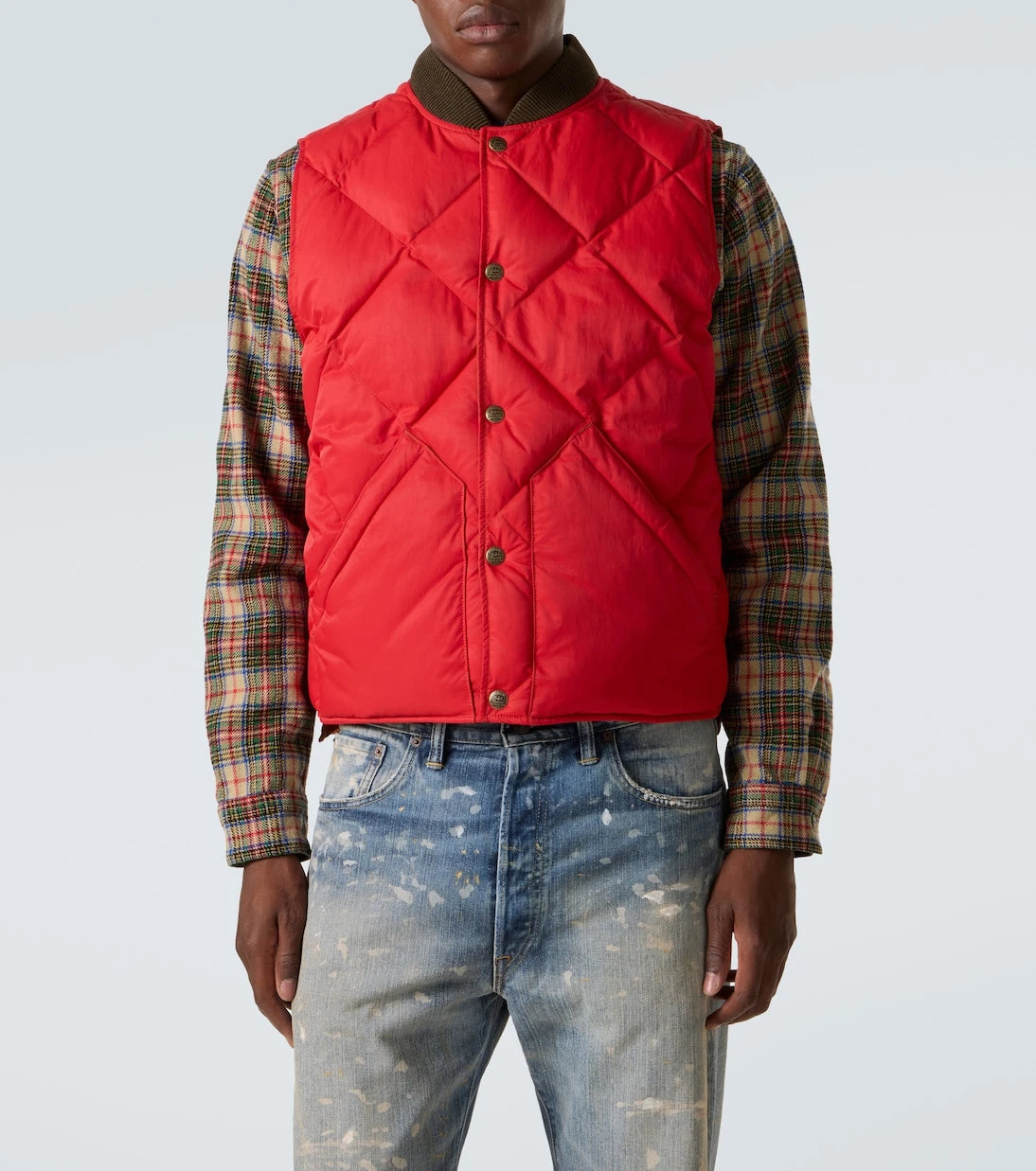 RRL - Quilted twill vest