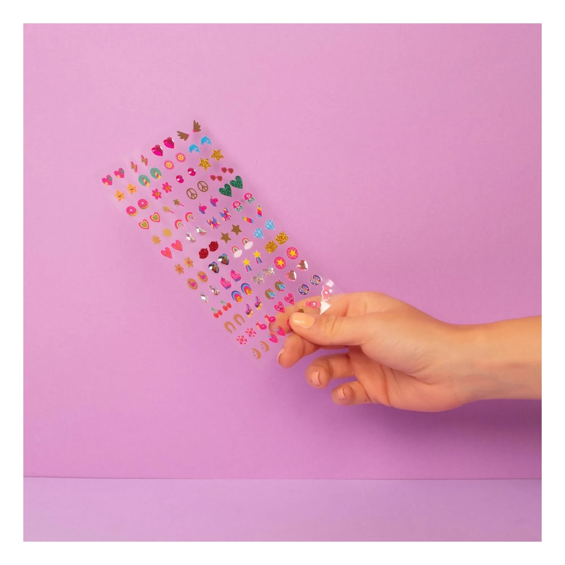 Omy - Lily self-adhesive earrings | Pink