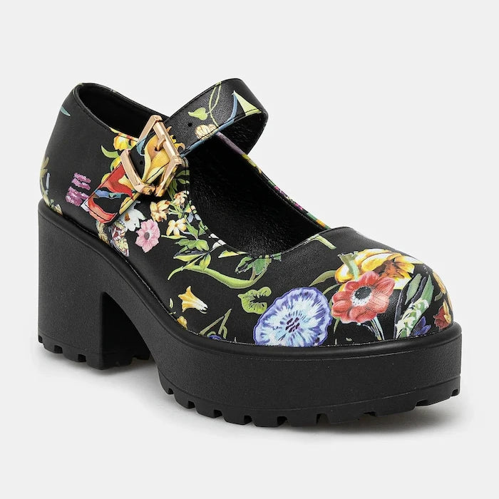 Koi Footwear TIRA MARY JANES ‘FLORAL EDITION’ Kalın Topuklu Ayakkabı