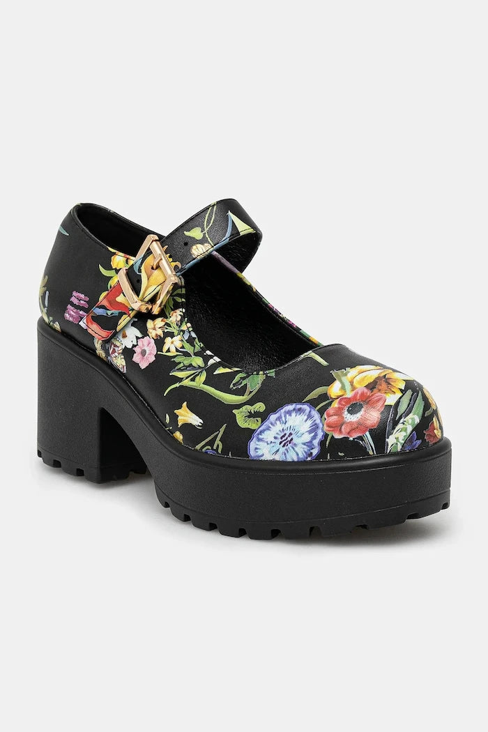 Koi Footwear TIRA MARY JANES ‘FLORAL EDITION’ Kalın Topuklu Ayakkabı