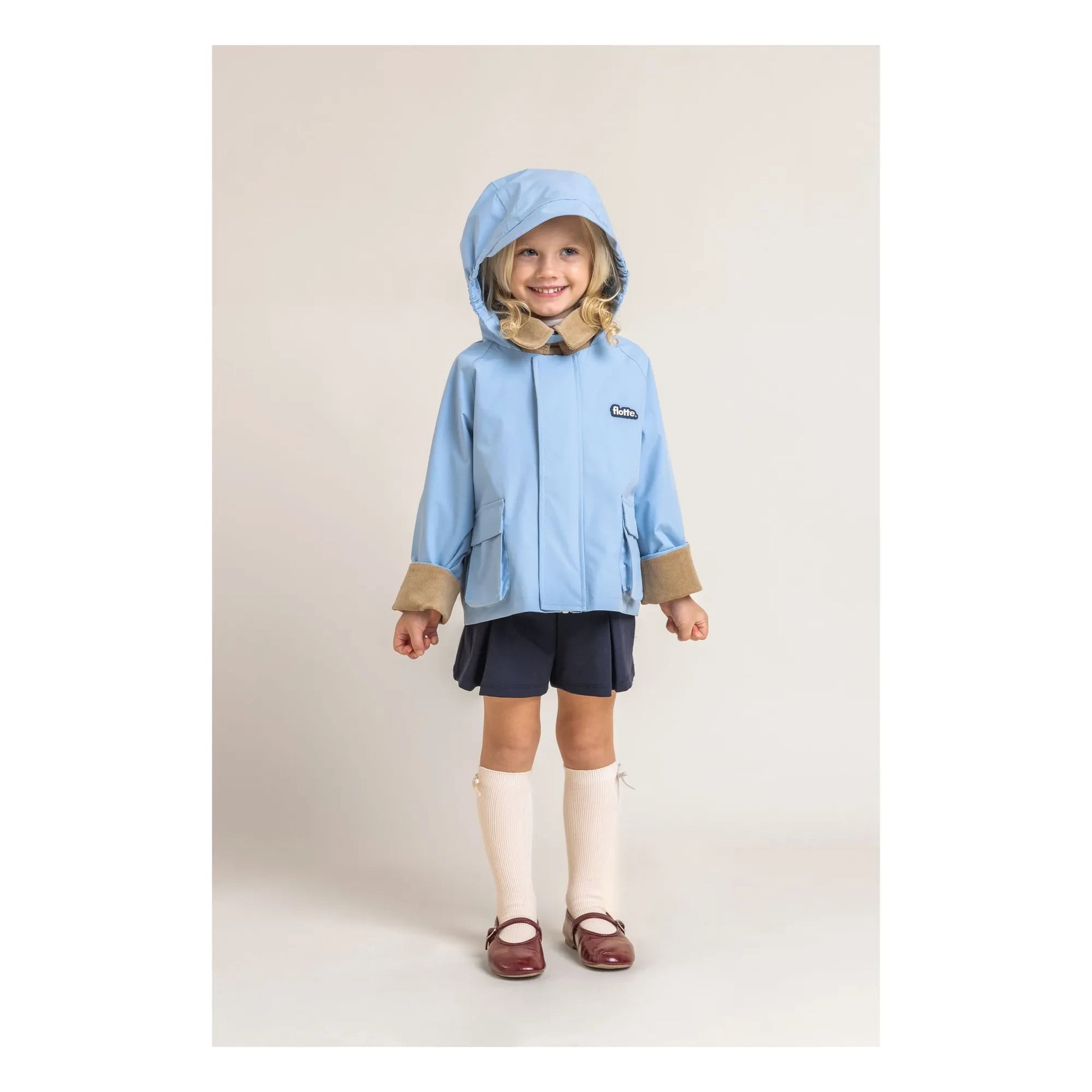 Flotte - Archivito Recycled Fiber Waterproof Jacket | Light blue