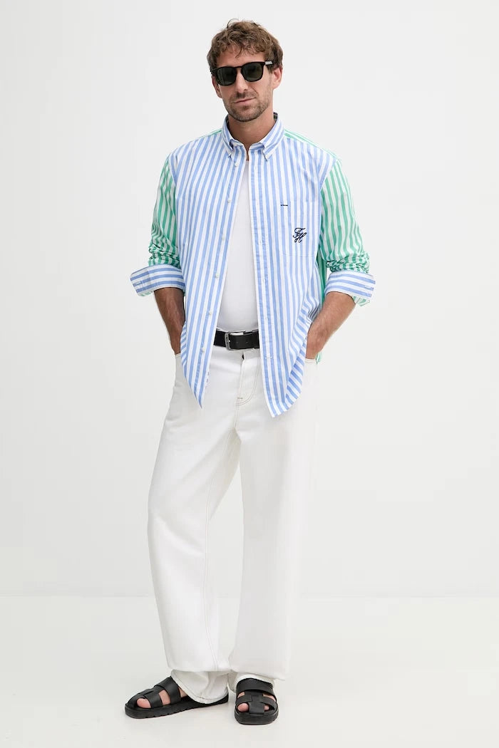 Tommy Hilfiger риза мъжка от памук SUMMER