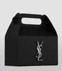 Saint Laurent Black Embossed Take-Away Box Bag