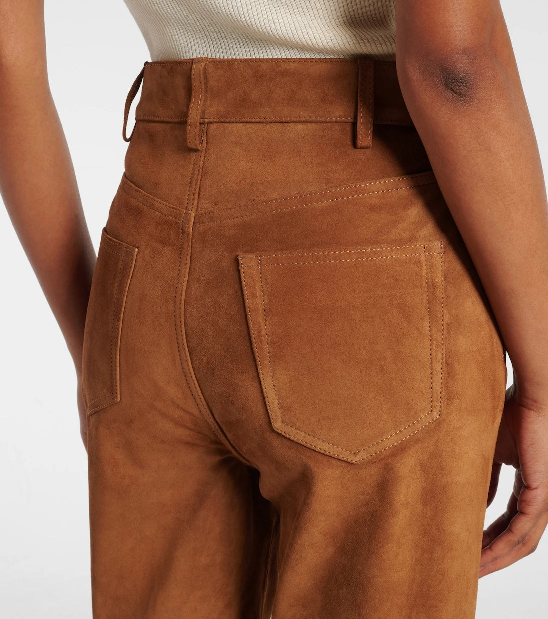 Nili Lotan - Roe suede flared pants