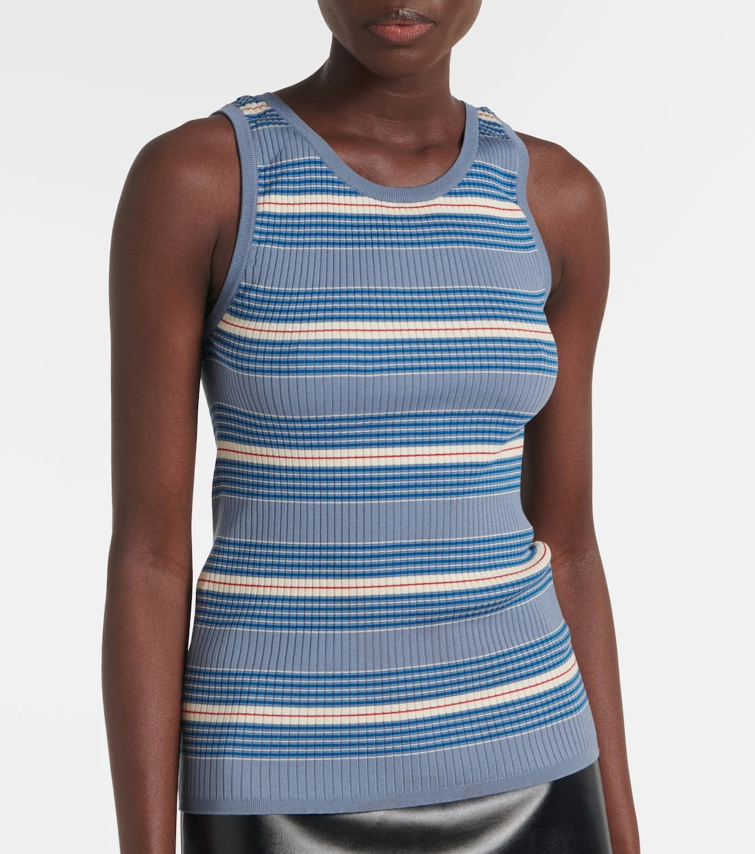 Prada - Cotton ribbed-knit tank top
