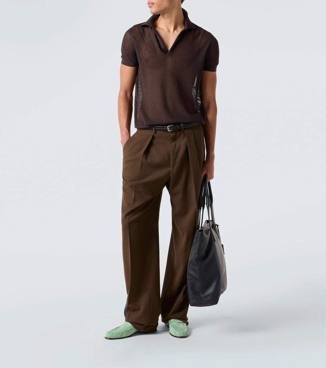 Tom Ford - Semi-sheer cotton and silk polo shirt