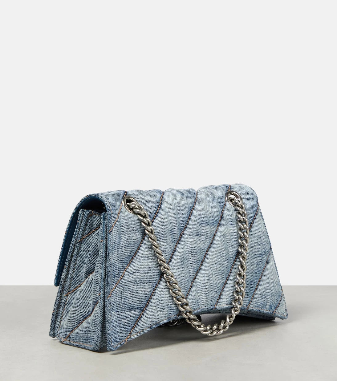 Balenciaga - Crush Medium denim shoulder bag