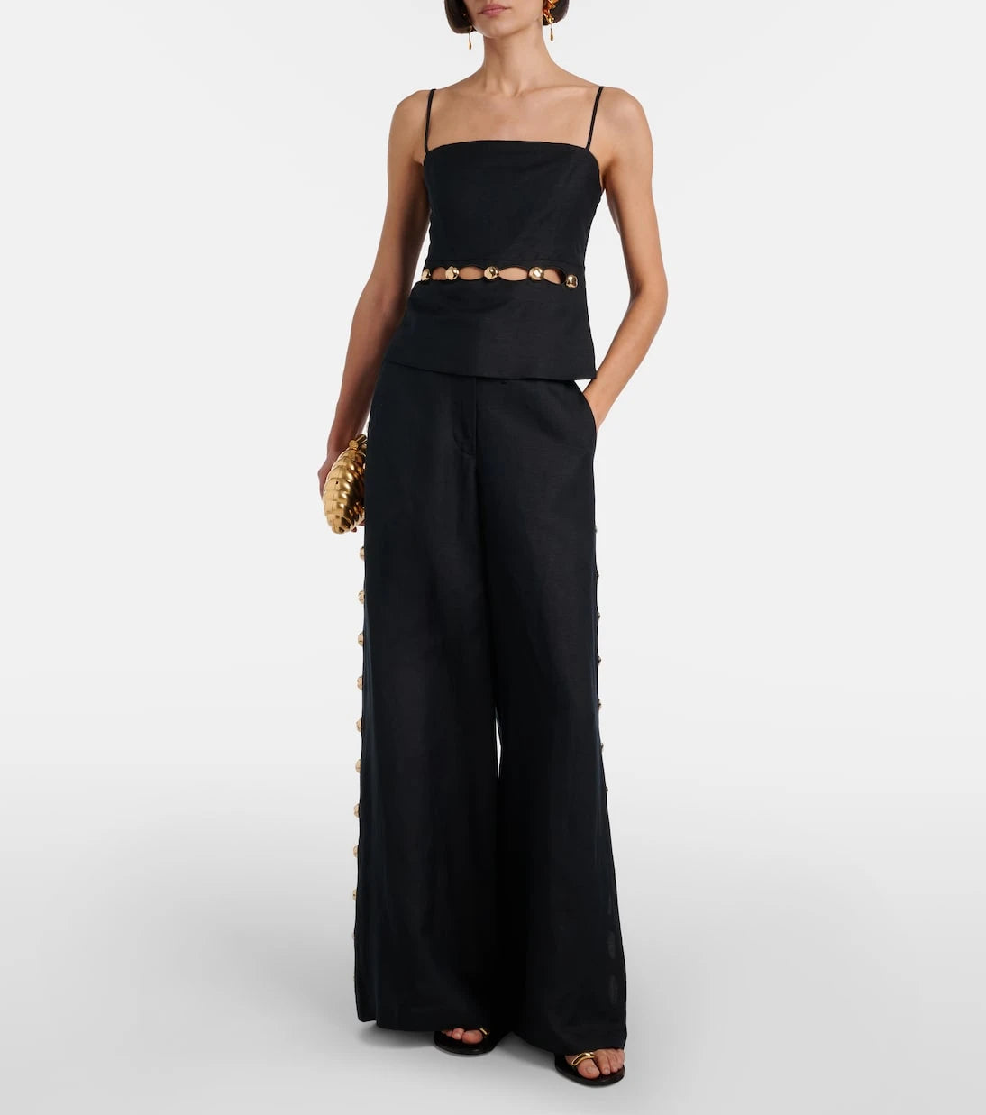 Simkhai - Linen-blend wide-leg pants