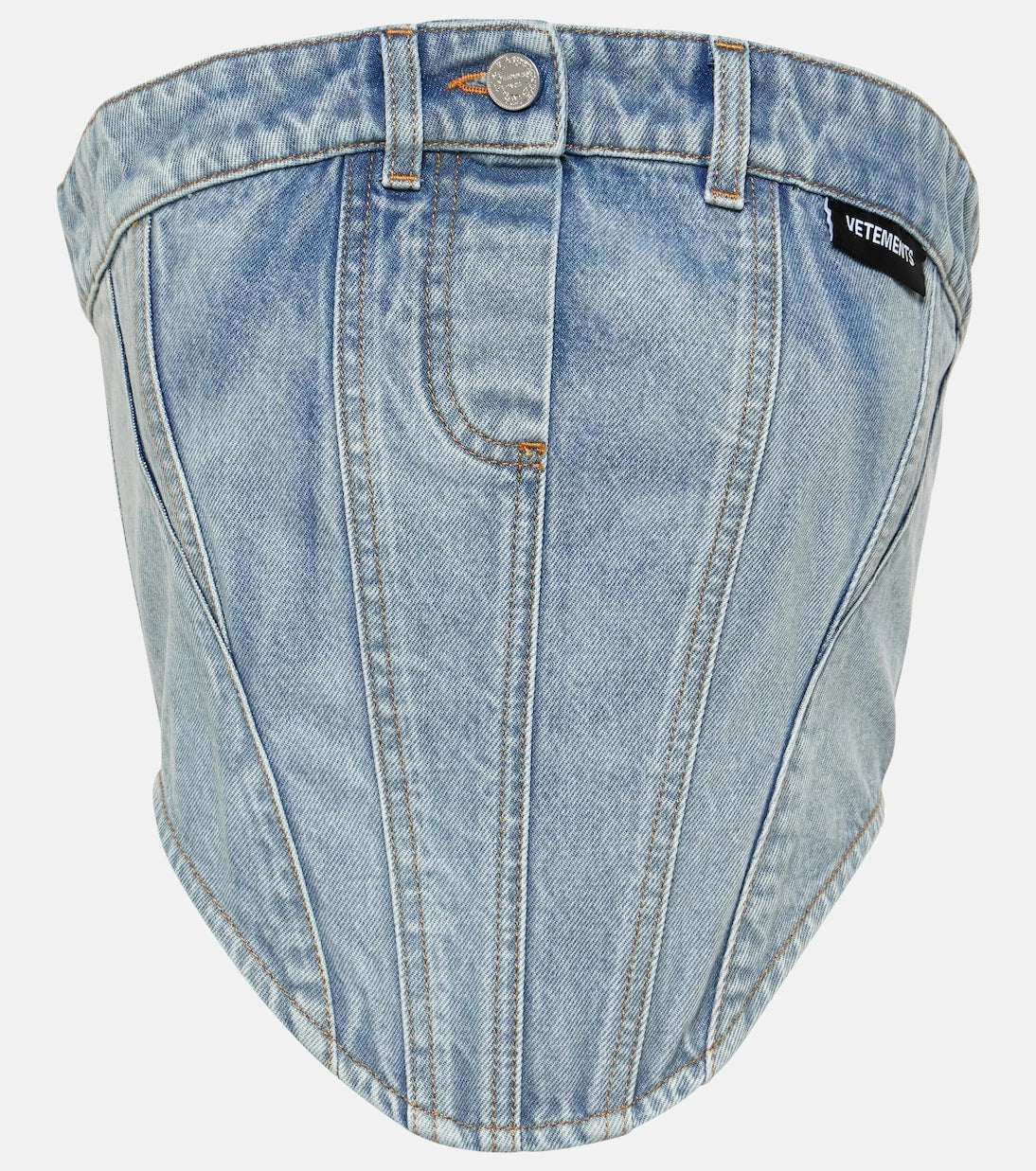 Vetements - Cotton denim corset