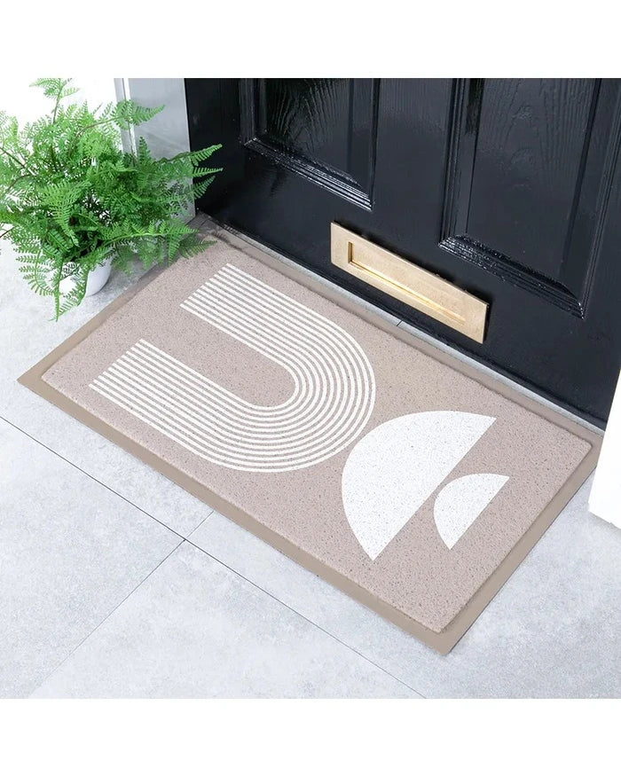 Artsy Doormats Beige Half Moon 70 x 40 cm Paspas