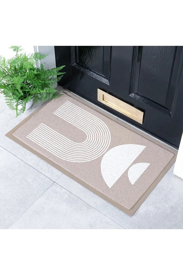 Artsy Doormats Beige Half Moon 70 x 40 cm Paspas