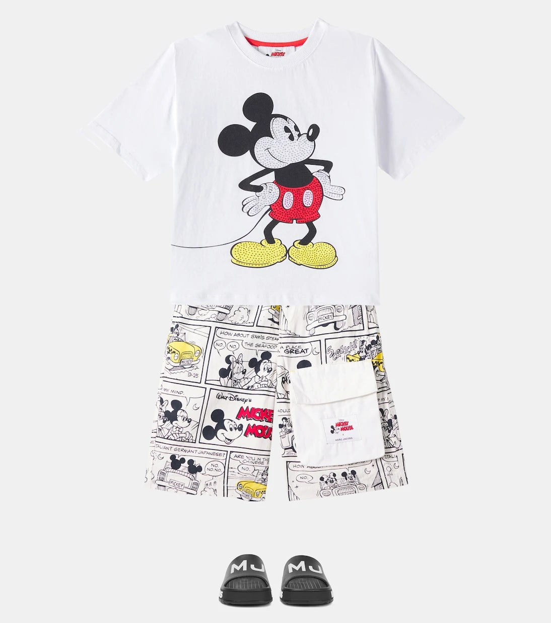 Marc Jacobs Kids - شورت سباحة بطبعة ميكي ماوس