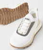 Brunello Cucinelli White Techno-Calfskin Runner Sneakers