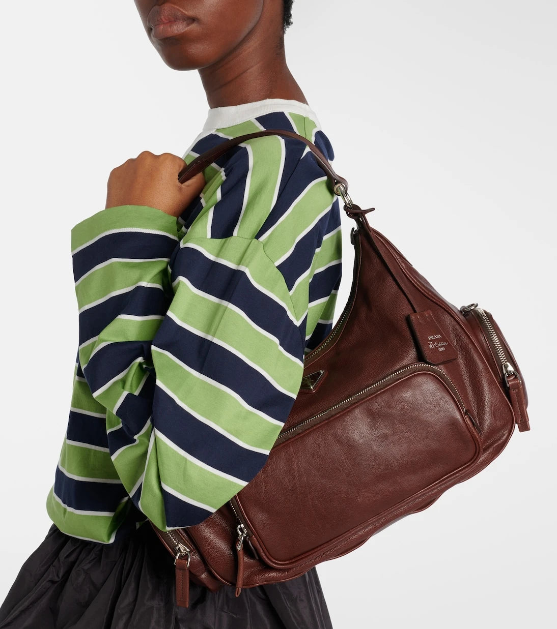 Prada - Medium leather shoulder bag