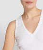 ME+EM White V-Neck Ribbed Ultimate Vest
