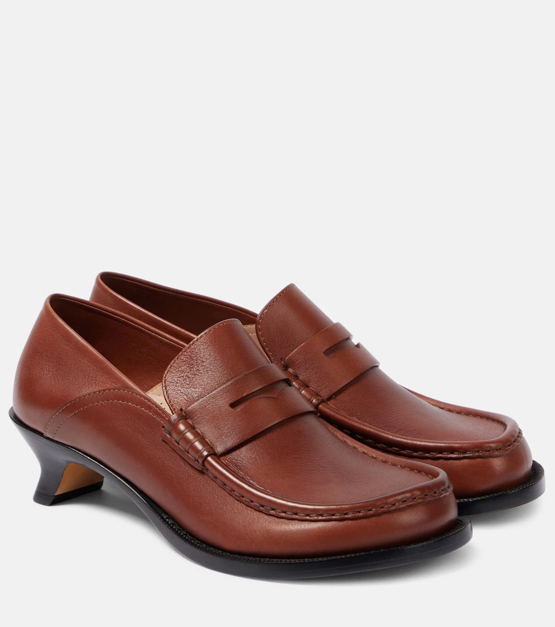 Loewe - Campo leather loafers