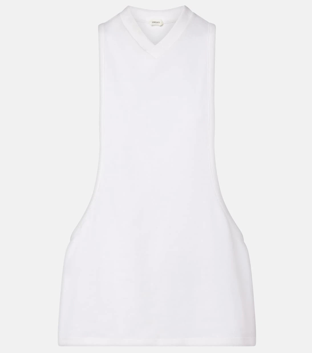 Versace - Cotton-blend jersey tank top