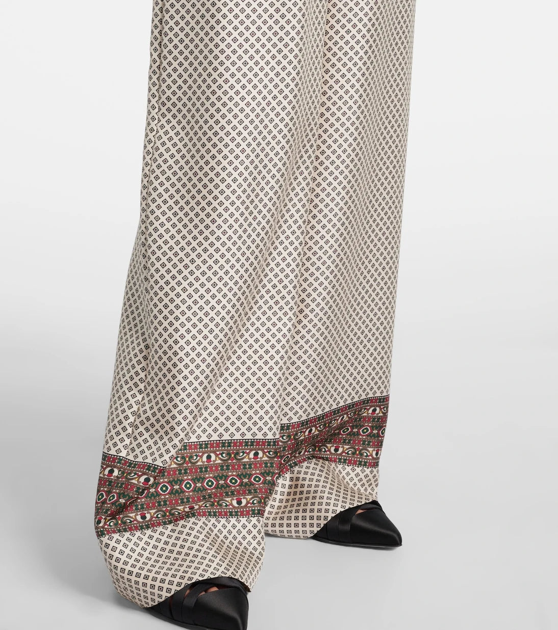 Loro Piana - Valerio printed silk twill wide-leg pants