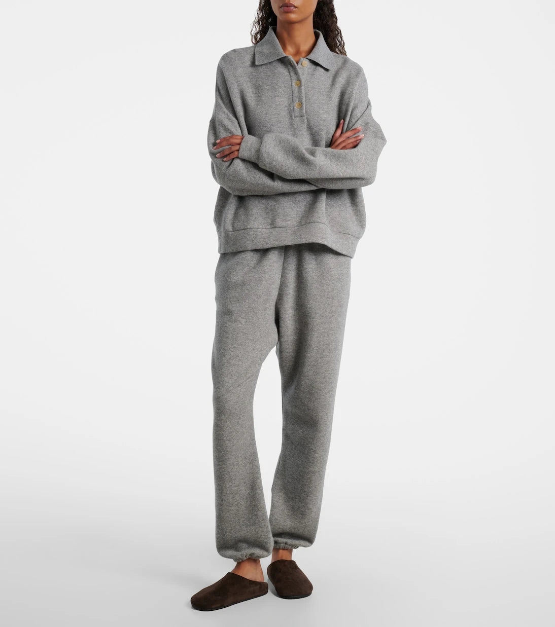 The Row - Teo cashmere and cotton sweatpants