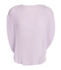 Purple Orbicular Pleats Top